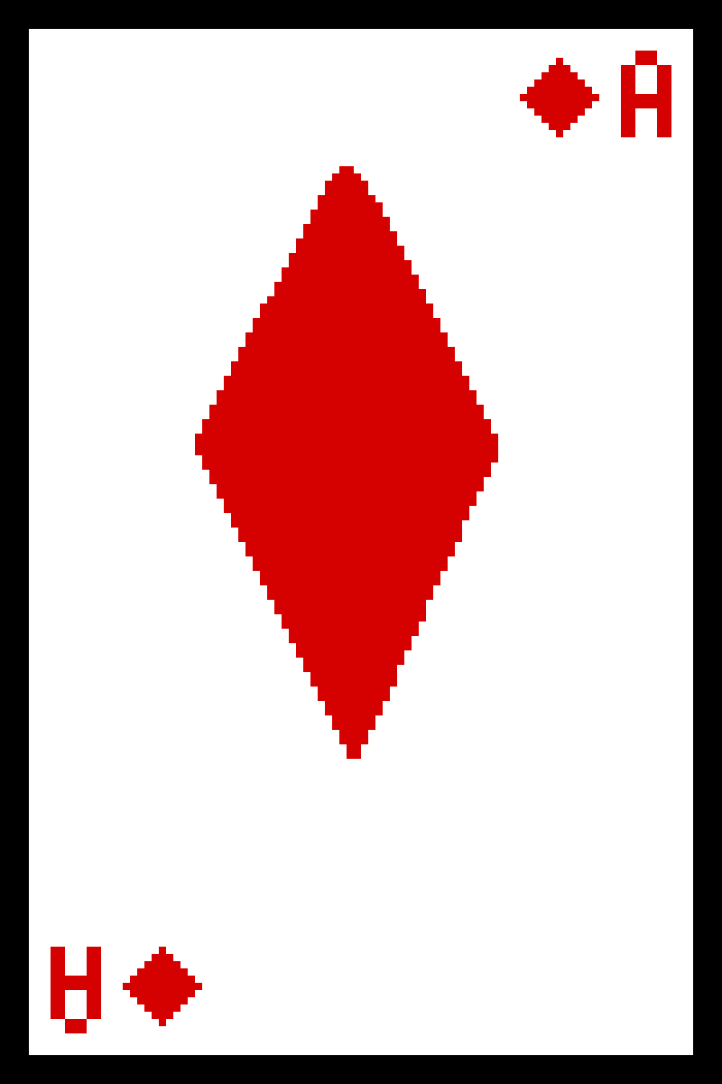 Ace Of Diamonds Card - Graphic Design (800x1200), Png Download