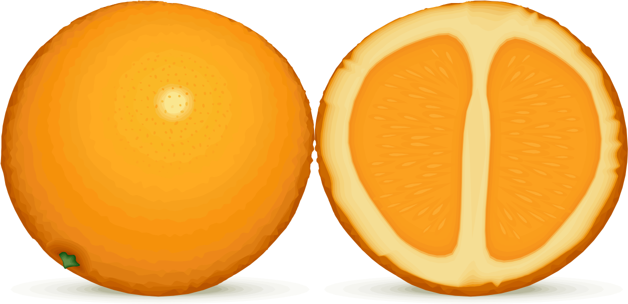 File - Orange Fruit - Svg - Love Oranges (1280x648), Png Download