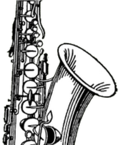 Saxophone Clipart Woodwind Family - Alto Sax Clip Art (640x480), Png Download
