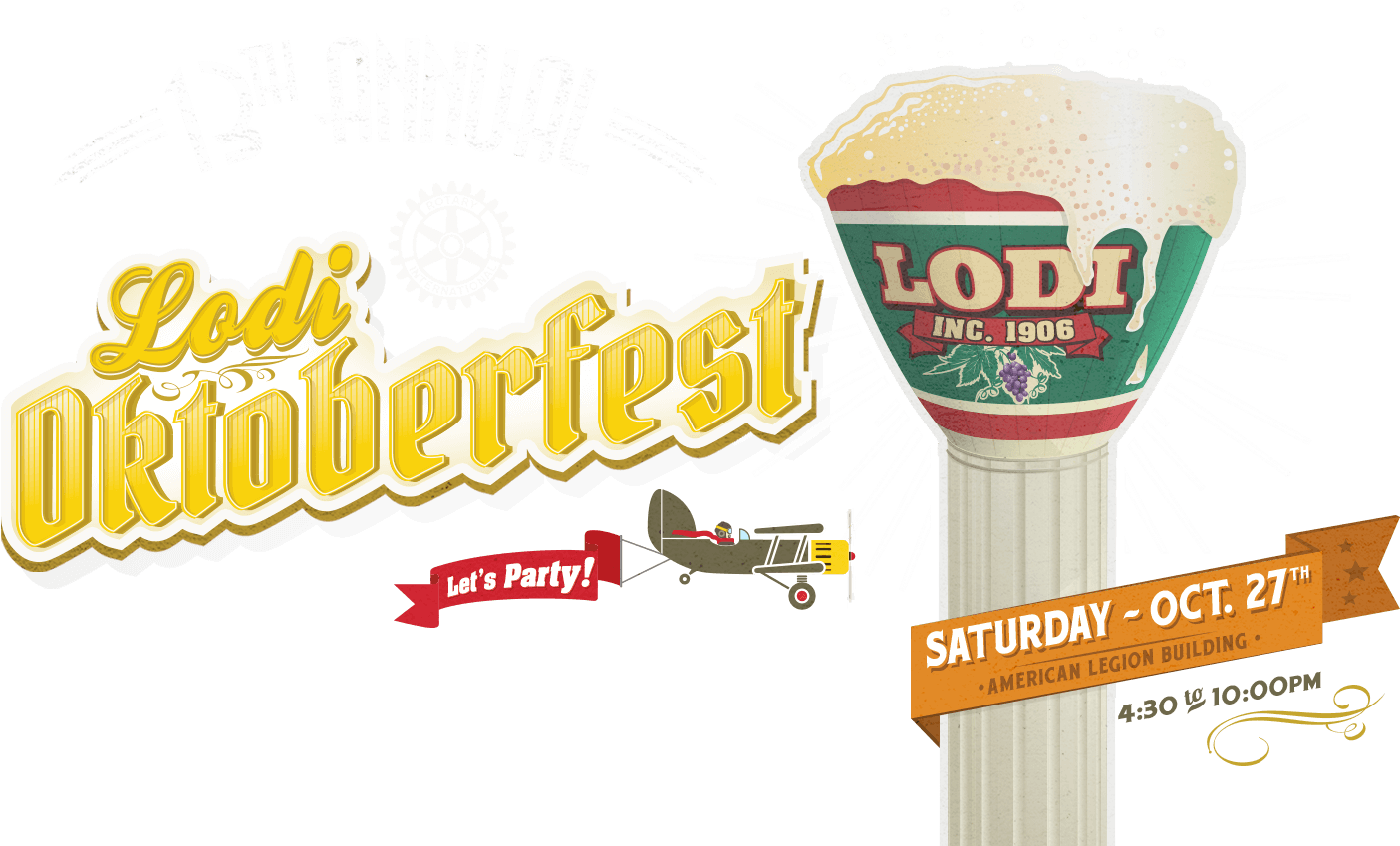 13th Annual Lodi Oktoberfest - Flyer (1445x850), Png Download