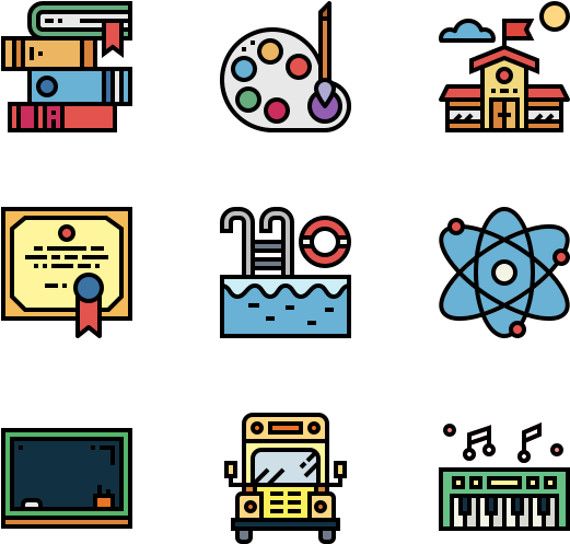 School - Machinery Icons (600x564), Png Download