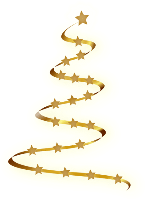 Free Png Download Gold Christmas Tree Png Images Background - Gold Christmas Tree Clip Art (480x645), Png Download