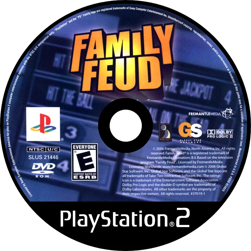 Family Feud - Pinball Hall Of Fame The Gottlieb Collection Ps2 (1000x1000), Png Download