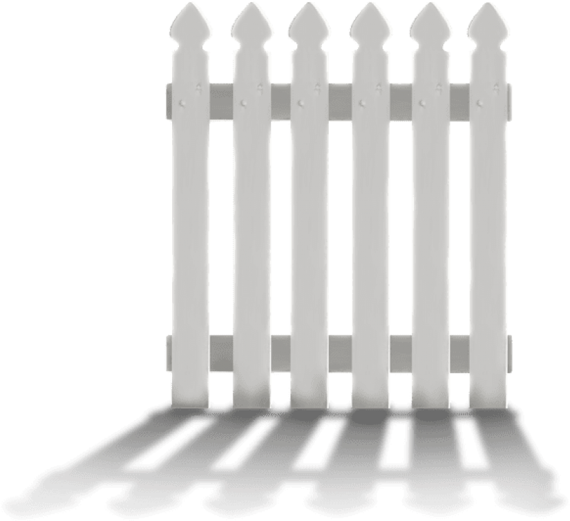 Free Png Download Fence With Shadow Clipart Png Photo - Fence (850x785), Png Download