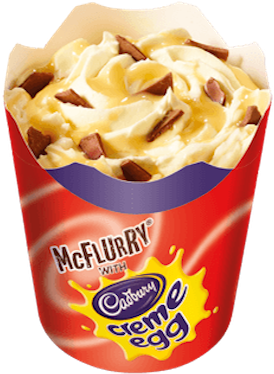 Mcdonald's Australia - Mcflurry Creme Egg (640x430), Png Download