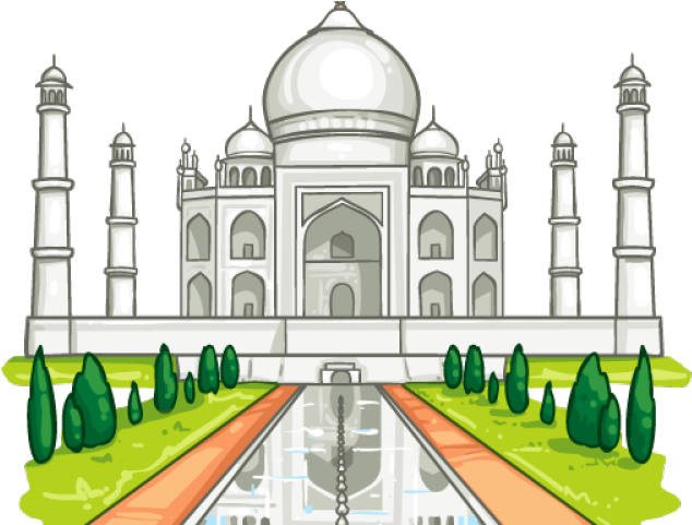 Taj Mahal Clipart Clip Art - Taj Mahal Picture Clipart (640x480), Png Download