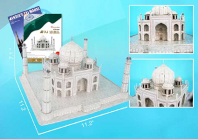 3d Jigsaw Puzzle - Taj Mahal 3d Puzzle (640x640), Png Download