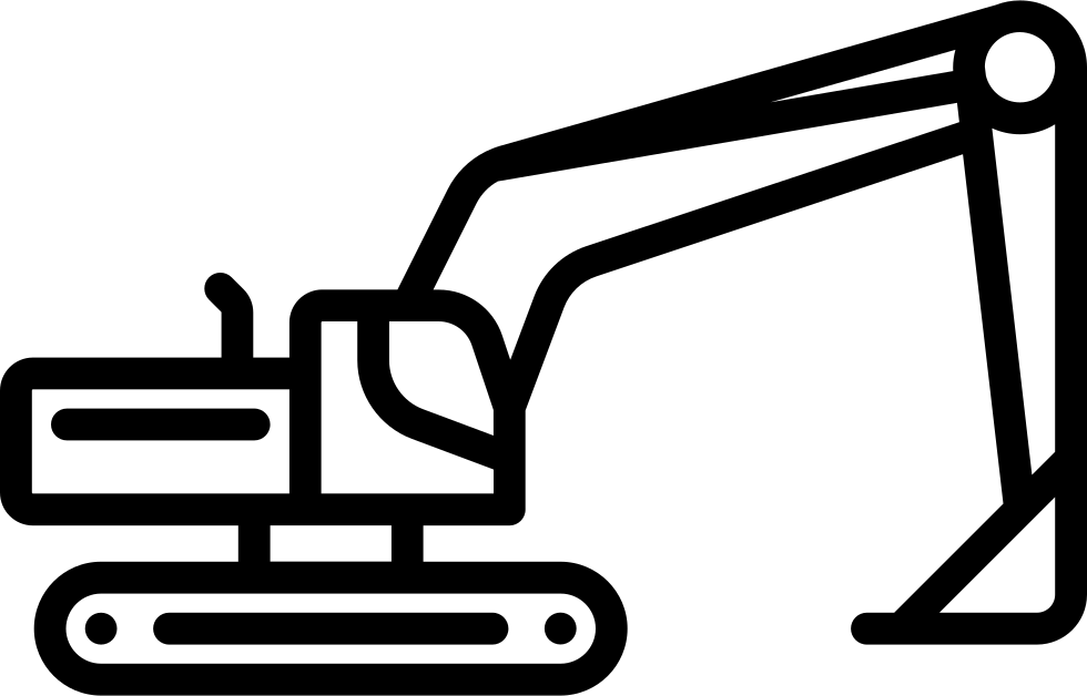 Png File Svg - Excavator Svg (980x628), Png Download