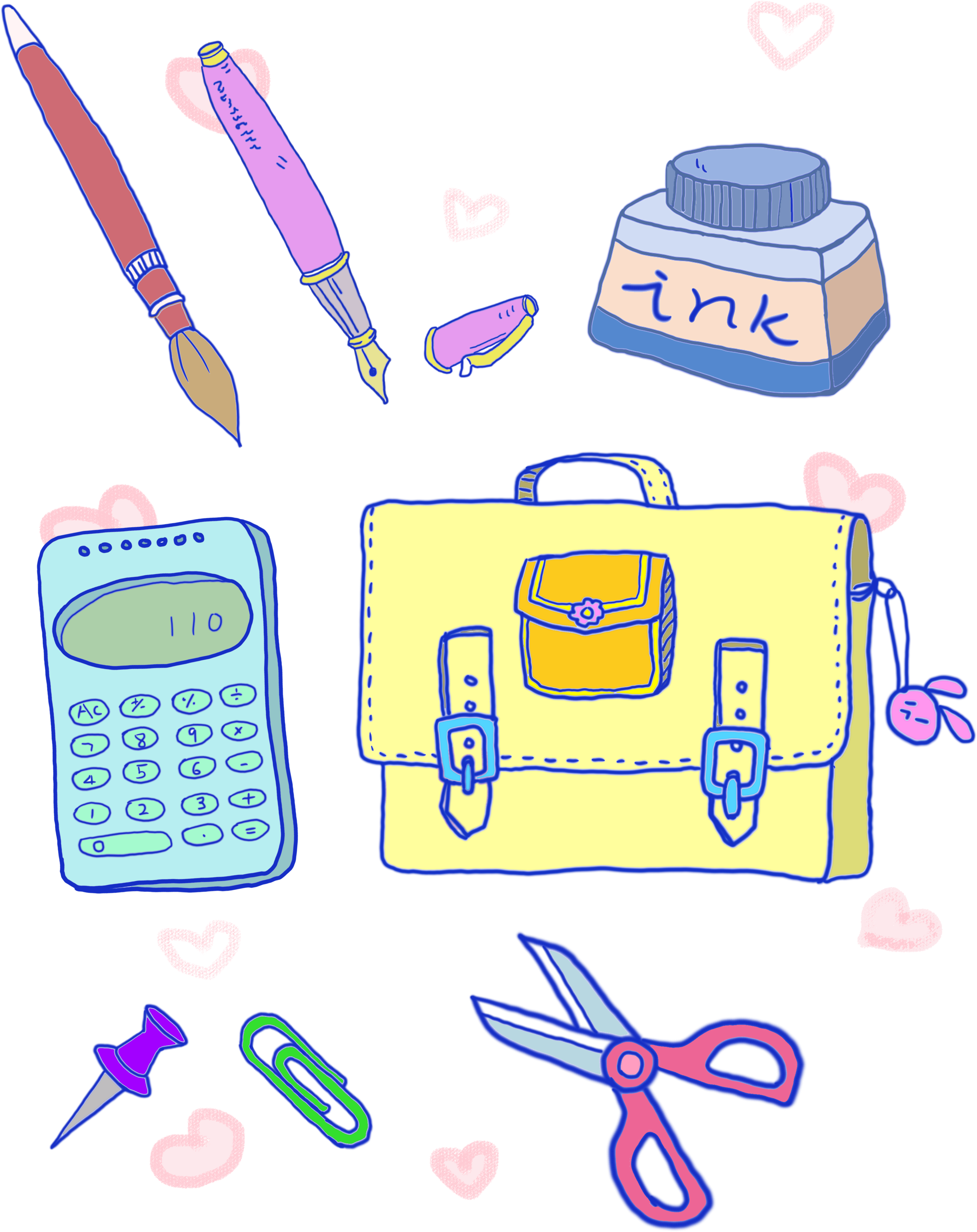 Teacher S Day Cute Hand Drawn Stationery> - Teacher (3072x4107), Png Download
