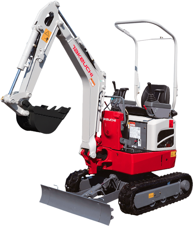 Mini Excavators - Takeuchi Tb210r (800x1000), Png Download