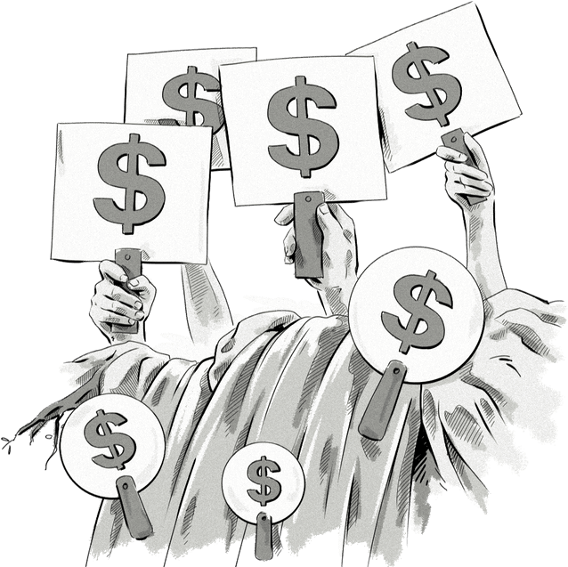 What's The Difference Between Waterfall Auctions & - Cartoon (800x640), Png Download