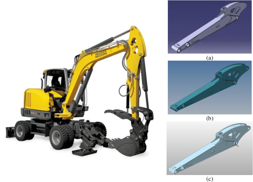 Excavator Wacker Neuson Model Ew65 3d Model Of Part - Part Excavator 3d (850x596), Png Download