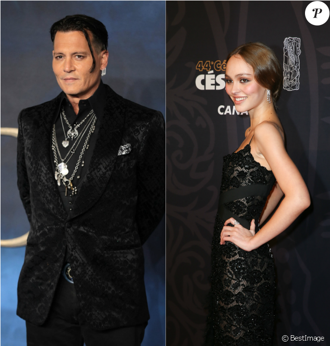 Johnny Depp Et Sa Fille Lily-rose Depp - Lily Rose (950x706), Png Download