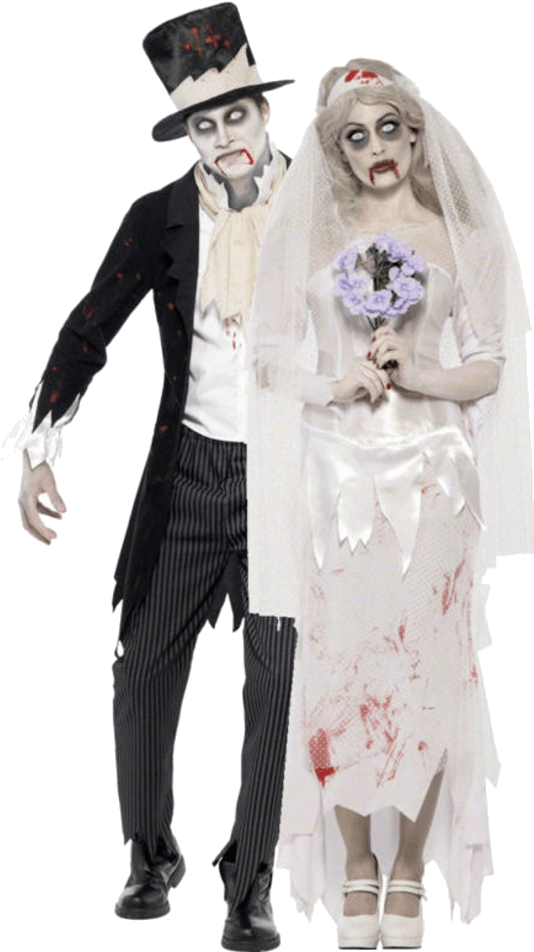 Zombie Groom Costume (600x951), Png Download