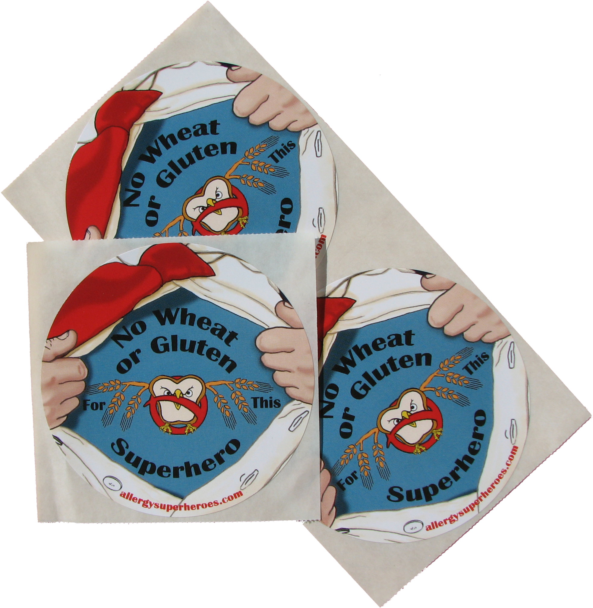 Wheat/gluten Allergy Superhero Boy Sticker - Shark (2048x2036), Png Download