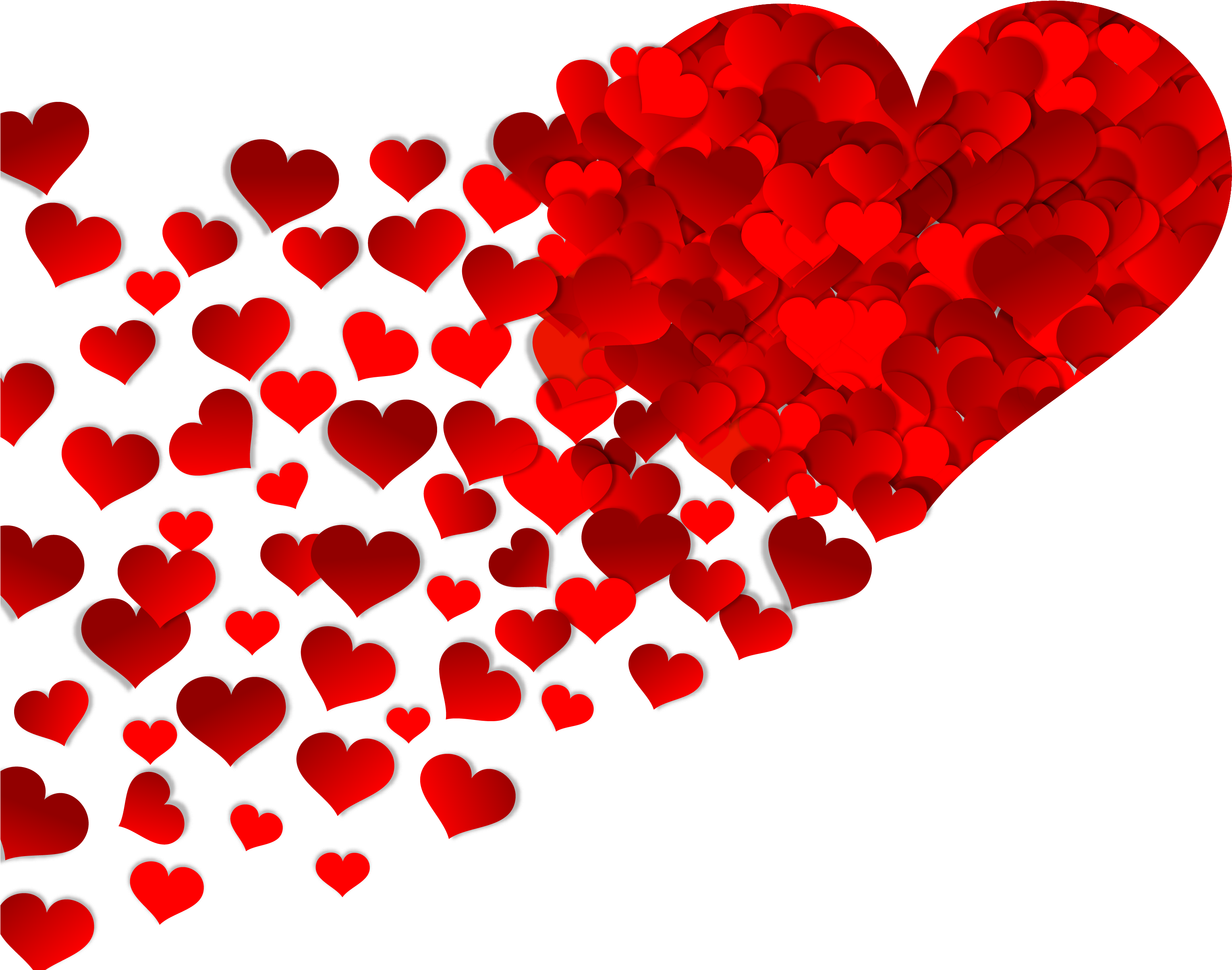 Love Hearts - Marriage Anniversary Wishes Husband (3250x2604), Png Download