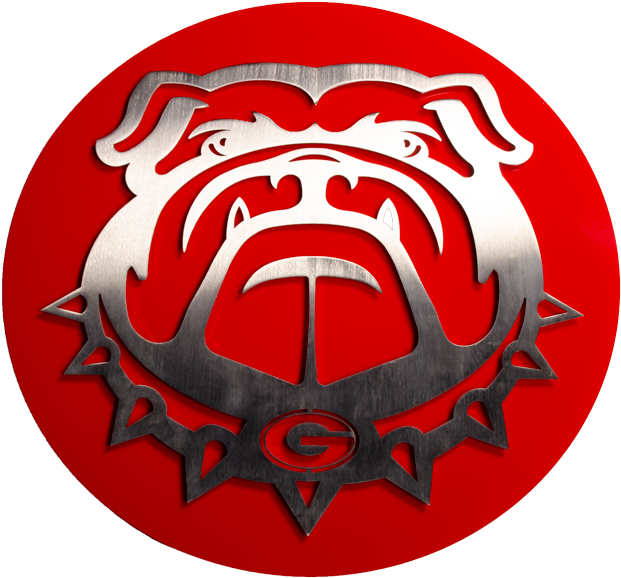 Georgia Bulldog Plaque - Emblem (1000x662), Png Download