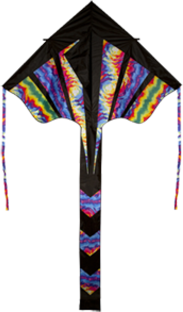 Image Of Big Dog Tie Dye Best Flier 10' Delta Kite (728x1209), Png Download