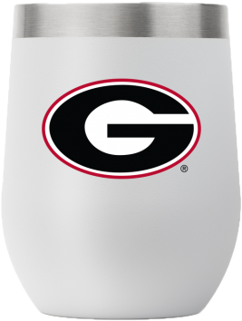 Georgia 12 Oz Stemless Light Gray Tumbler - Water Bottle (585x750), Png Download