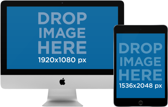 Mock Up Imac Png (640x480), Png Download