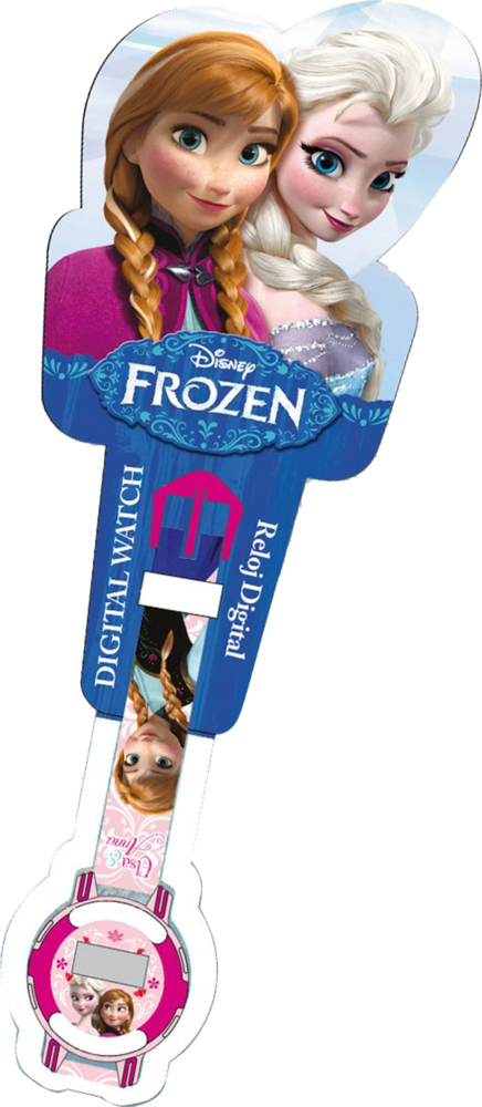 Official Wrist Watch Disney Frozen Anna E Elsa - Frozen (436x1000), Png Download