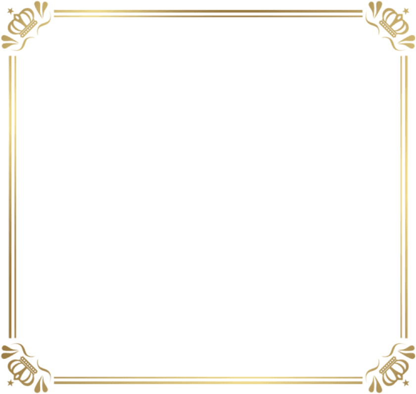 Free Png Download Frame Border With Crowns Clipart - Frame Png Frame Border (850x804), Png Download