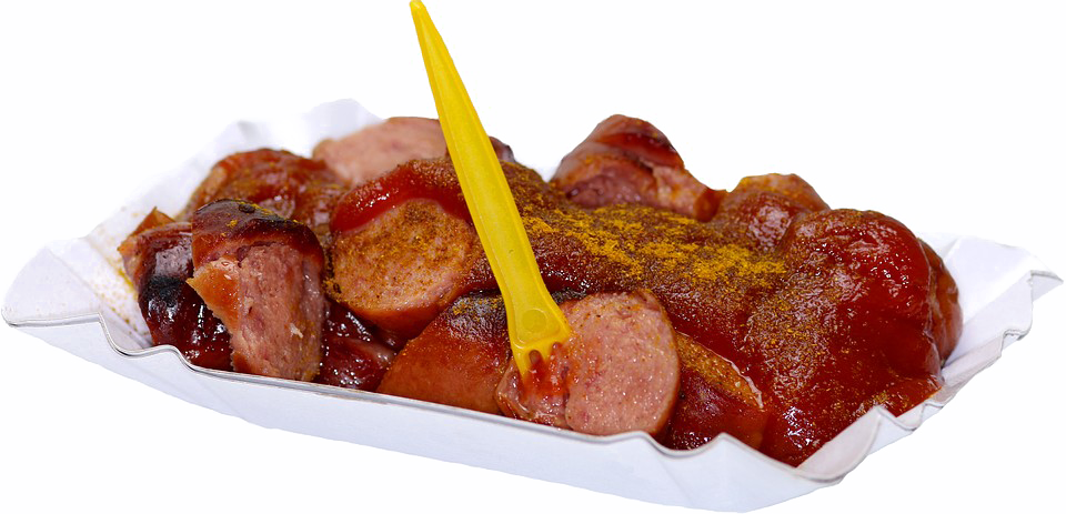 Fast Food Png Free Download - Currywurst Png (960x463), Png Download