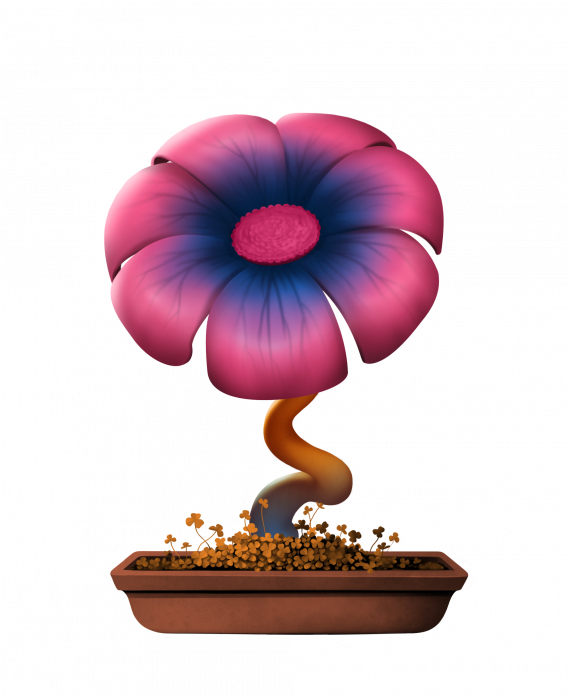 Flower - Cryptoflowers (569x697), Png Download