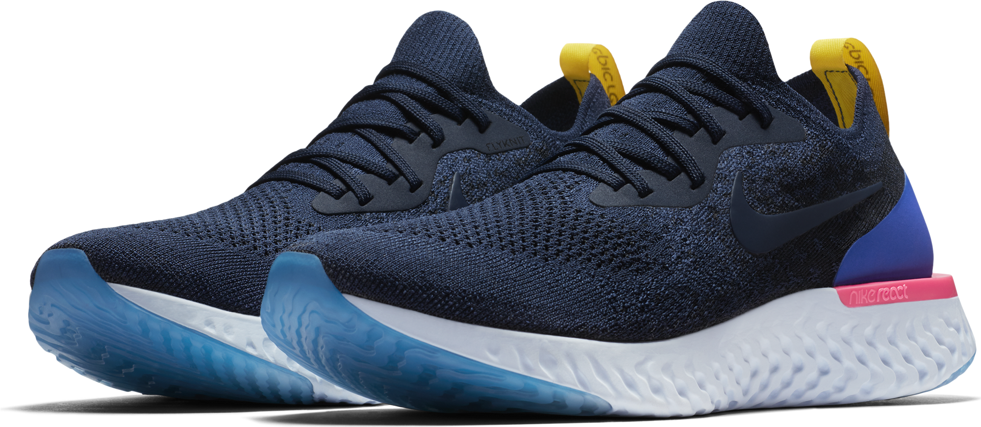 Men's Epic React Flyknit Running Shoe - Nike Epic React Flyknit Aqua (2000x2000), Png Download