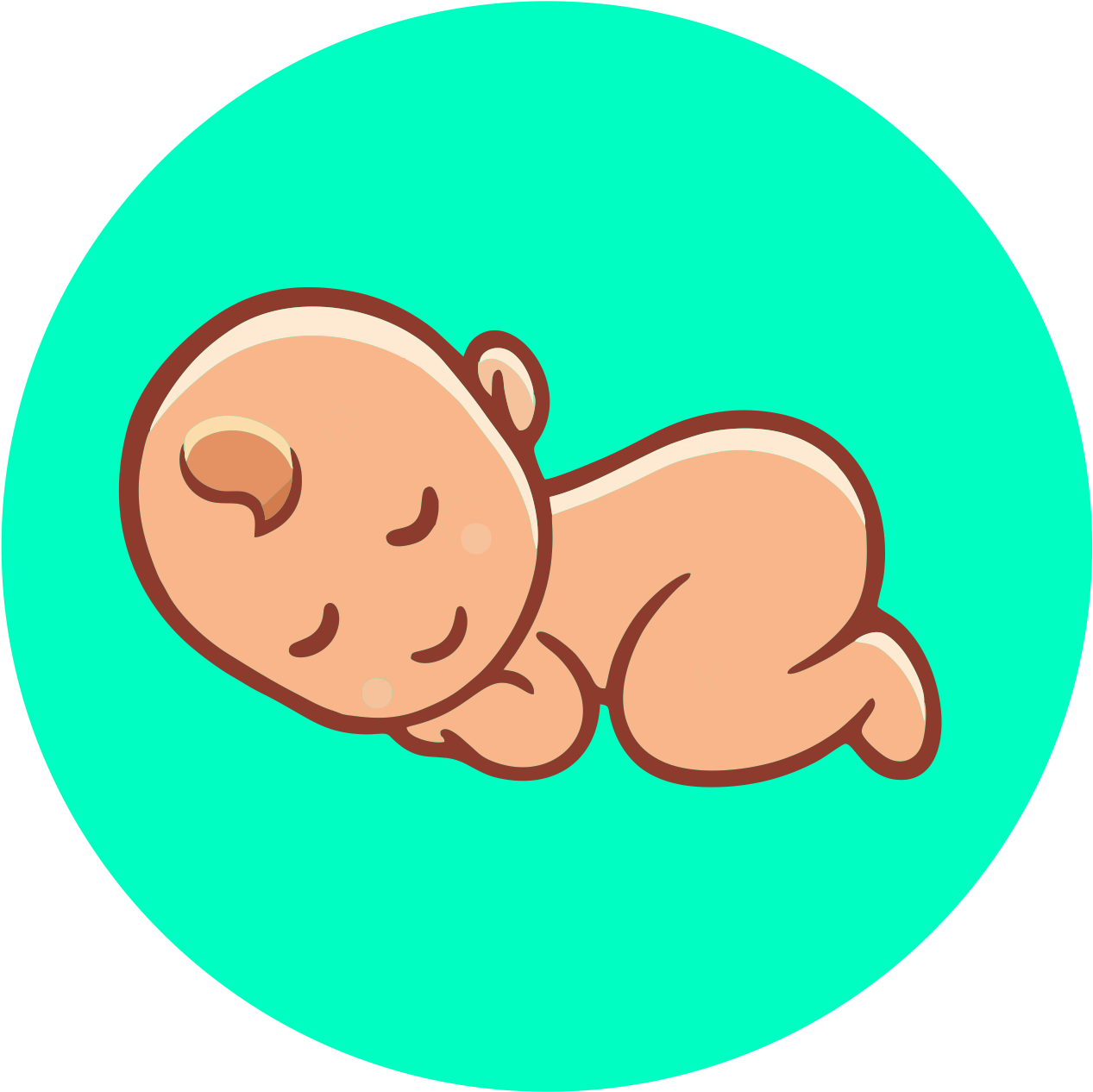 Tem Problema O Bebê Dormir No Peito E Não Arrotar Depende - Simple Baby Drawing Easy (1302x1292), Png Download