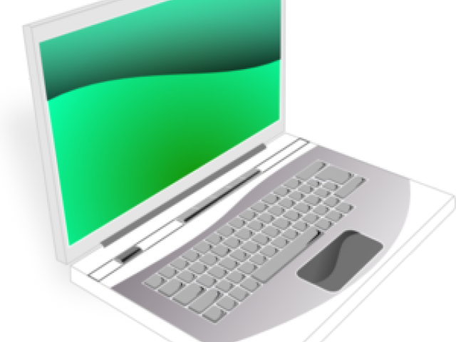 Laptop Clipart Green - Laptop Orange Png (640x480), Png Download