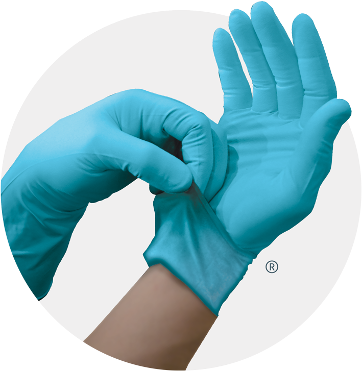 Frontline™ Fl9 Powder-free Nitrile Exam Gloves - Digitcare Corporation (1000x958), Png Download