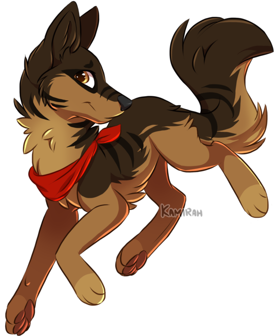 Download Aveah By Kamirah  Anime German Shepherd Drawing PNG Image with No  Background  PNGkeycom