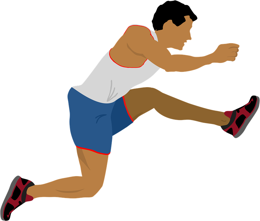Jump Png - Atleta Png (848x720), Png Download