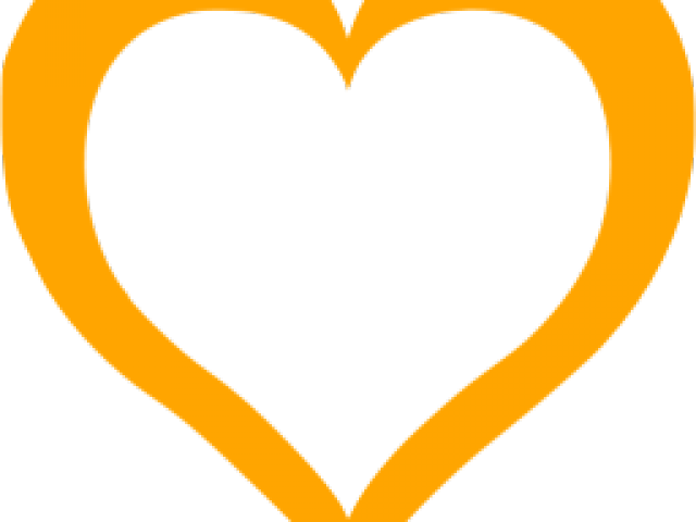 Heart Icons Orange - Heart (640x480), Png Download