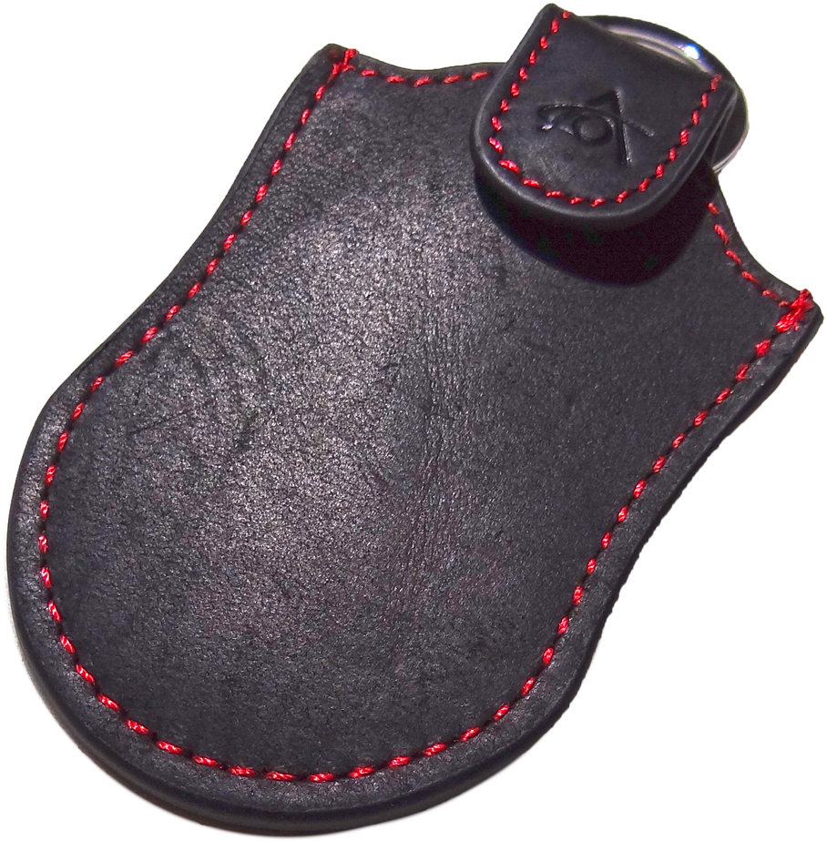 Abstractocean Distressed Black Leather Fob Pocket For - Leather (1280x1280), Png Download