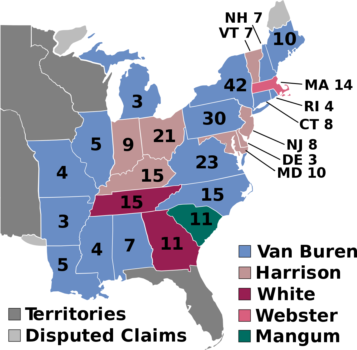Elecciones Presidenciales De Estados Unidos De - Election Of 1824 (1200x1233), Png Download