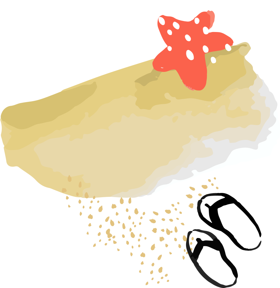 Beach Ball Clipart Watercolor - Watercolor Beach Png (1000x1000), Png Download