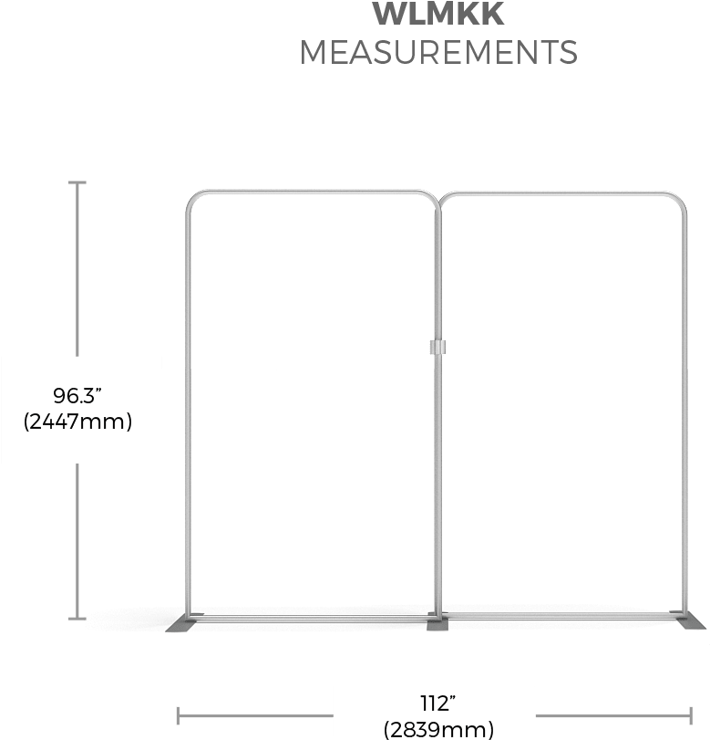 Tension Fabric Display Kit 03 Waveline - Diagram (1024x1024), Png Download