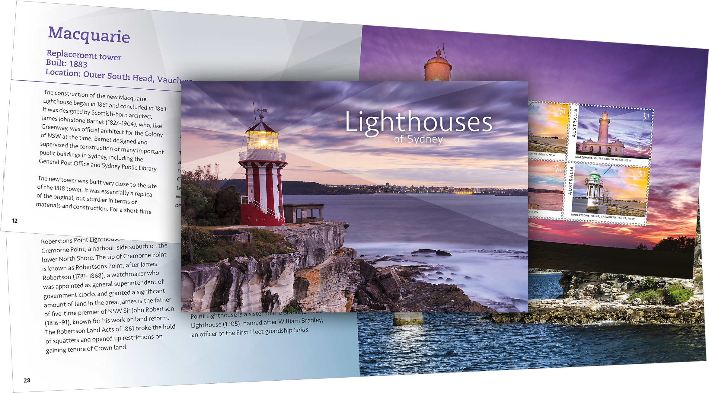 Lighthouses Of Sydney Prestige Booklet - Flyer (2400x1350), Png Download