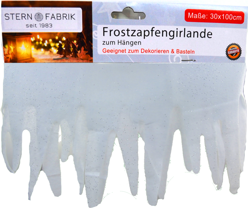 Ice Crystal Banderole For Hanging 30x100cm - Poster (1000x1000), Png Download