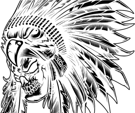 Aborigines Clipart Indian Feather - Cherokee Head Png (640x480), Png Download