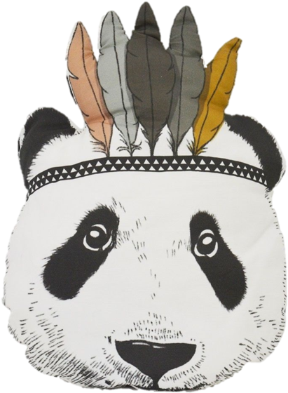 Indian Panda Pillow - Affiche Pour Chambre D Enfant (600x600), Png Download