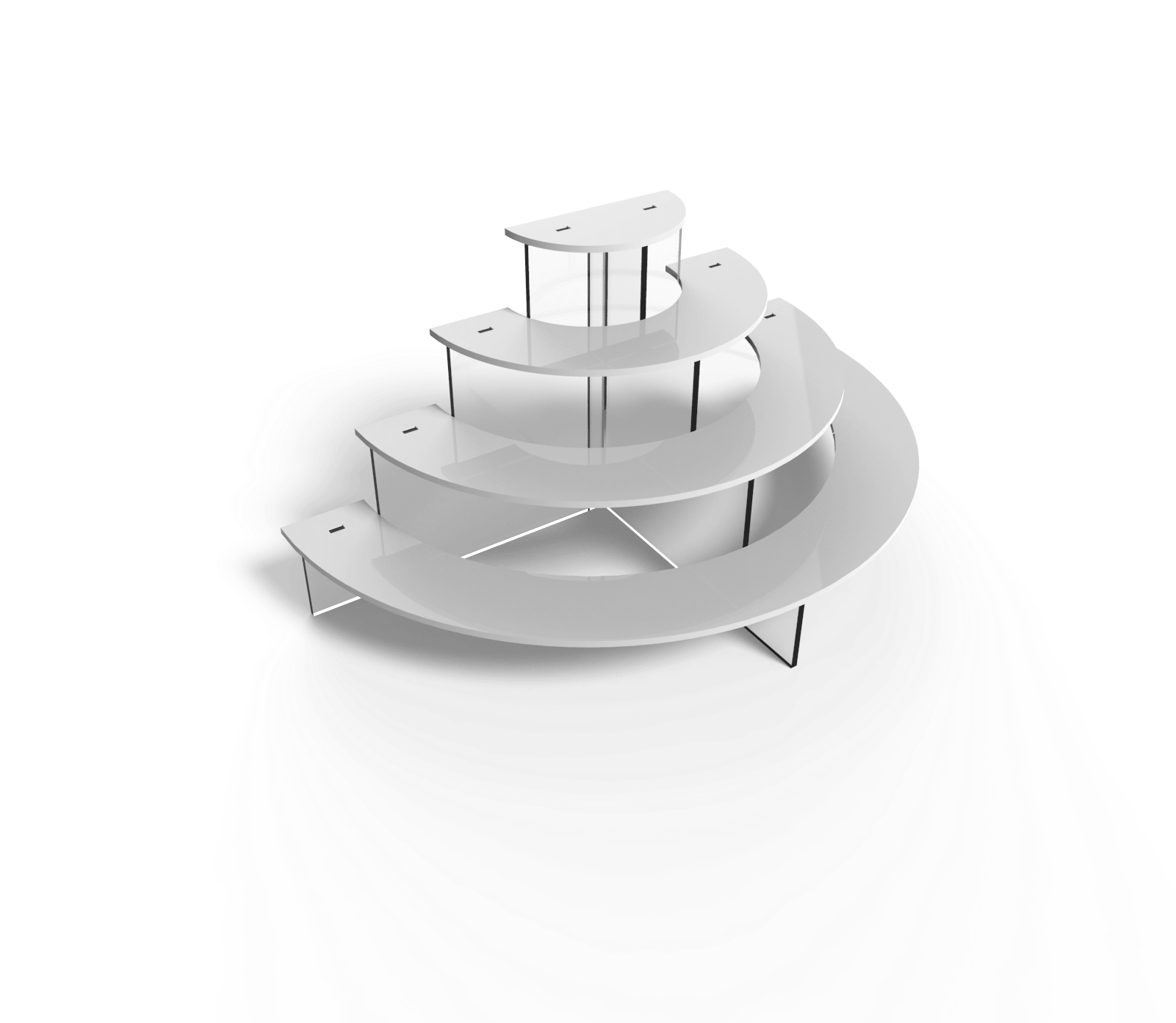 Tribuna Medio Circulo Blanca - Architecture (1600x1600), Png Download