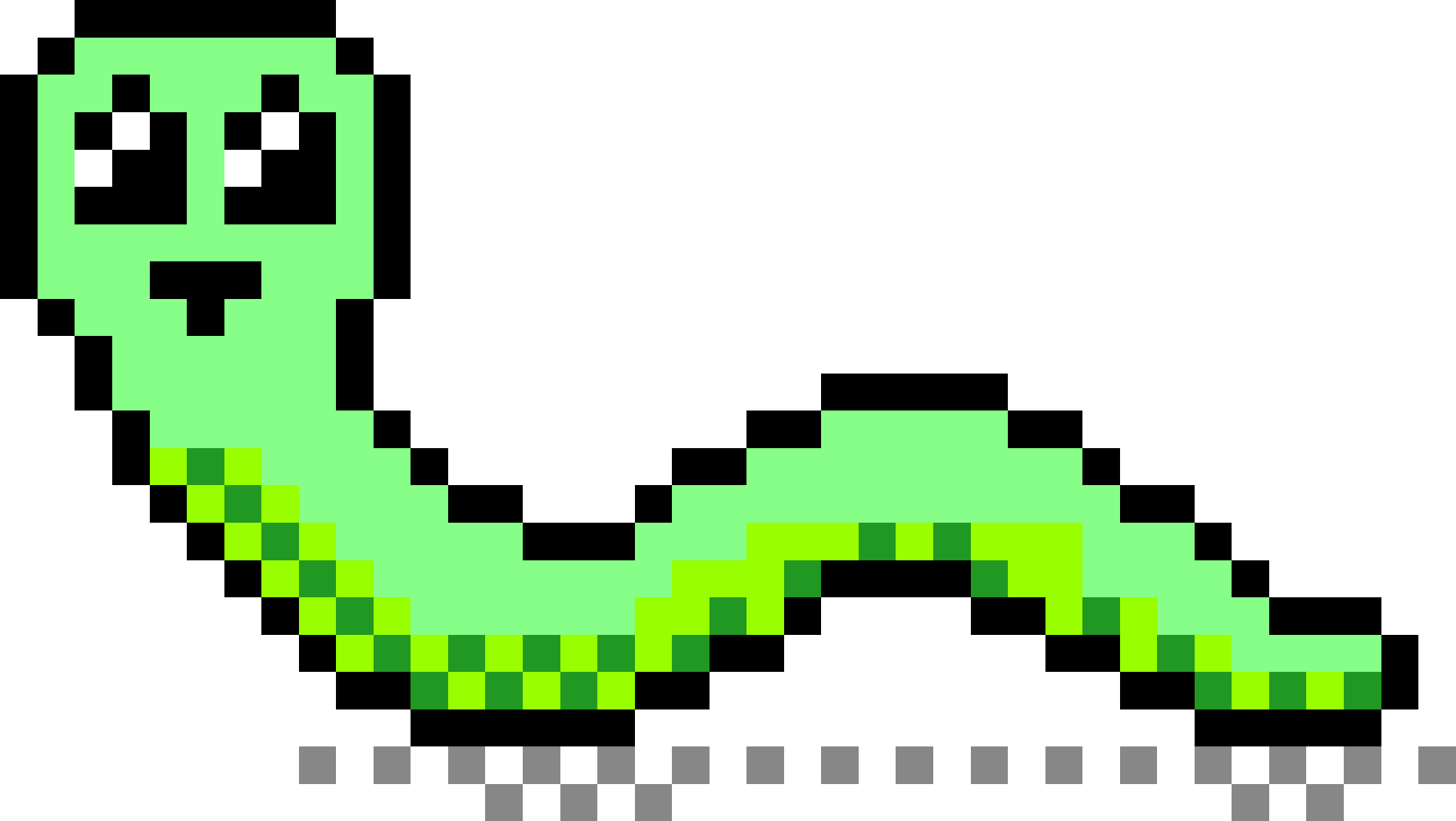 Big Image - Pac Man Pixel Art (2128x1200), Png Download