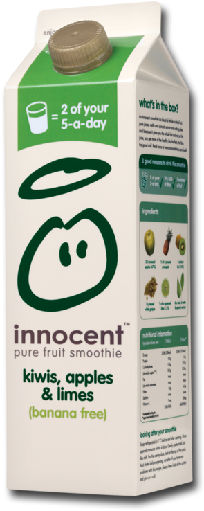 Innocent Smoothie Kiwis, Apples & Limes - Innocent Drinks (800x800), Png Download