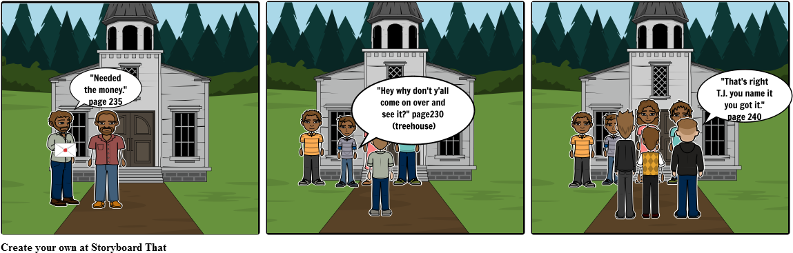 Roll Of Thunder - 3 5 Compromise Storyboard (1164x385), Png Download