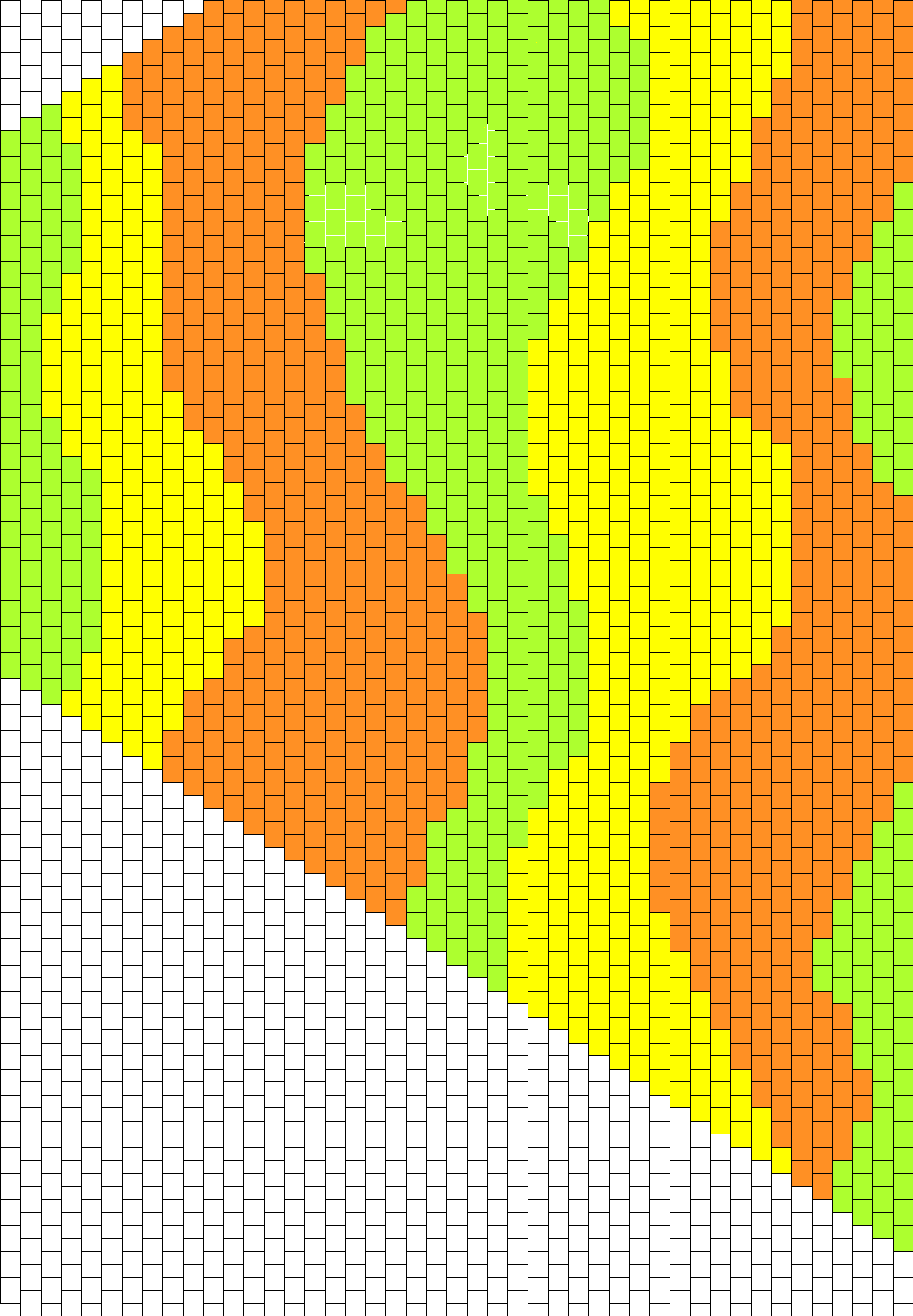 Trippy Stripe Hood Bead Pattern - Visual Arts (945x1363), Png Download