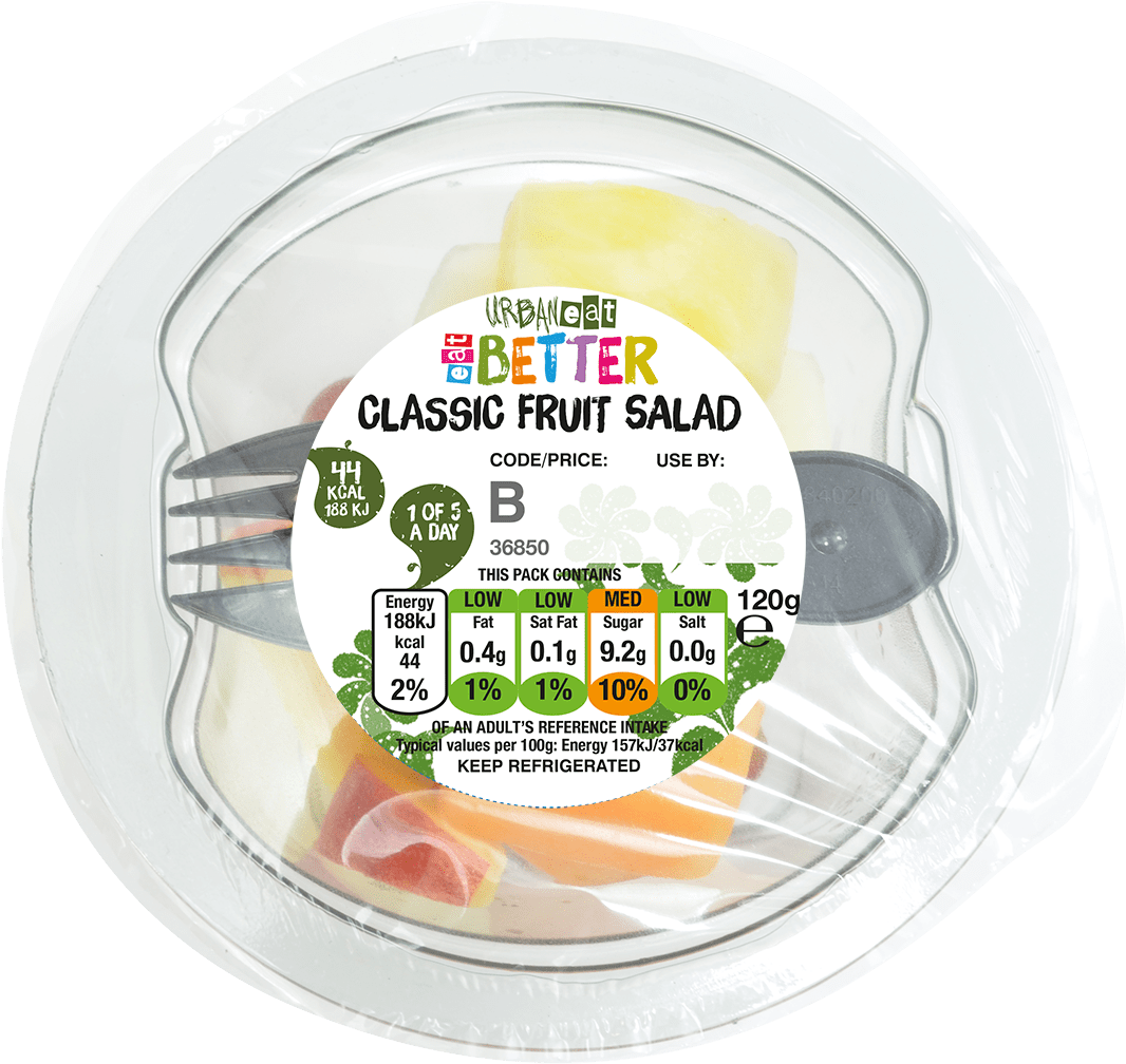 Classic Fruit Salad Pot - Fugu (1200x1189), Png Download