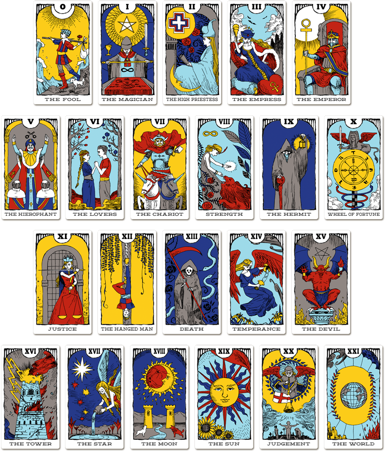 22x Card Illustrations - Illustration Tarot (800x945), Png Download